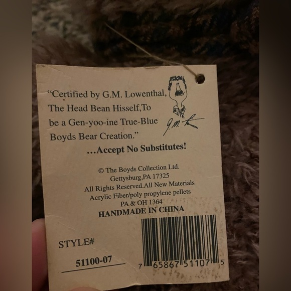 Vintage Boyds Bears & Friends "Webber Vanguard" Stuffed Bear #51100-07 - Picture 10 of 10